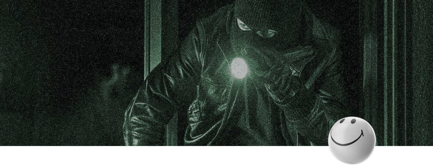 Home wi-fi security camera view