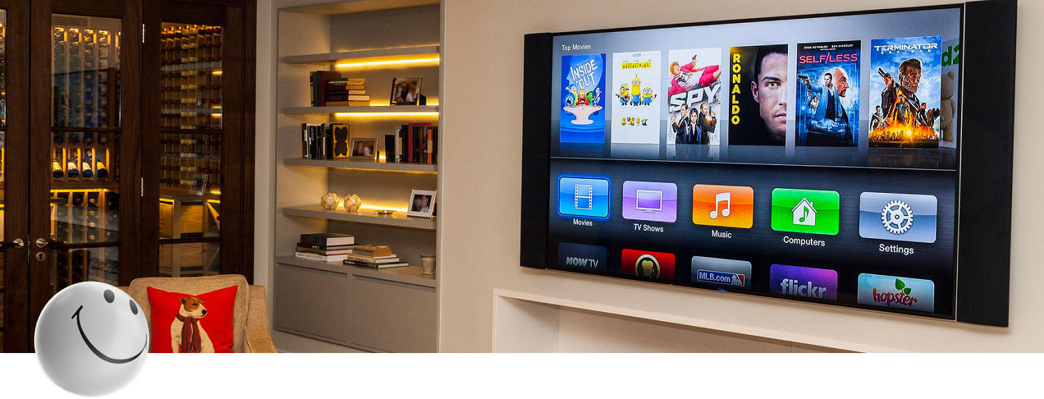 Smart TV connected by oztech in Shropshire